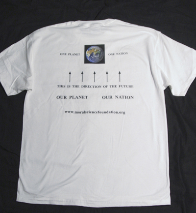 photo of T-shirt back